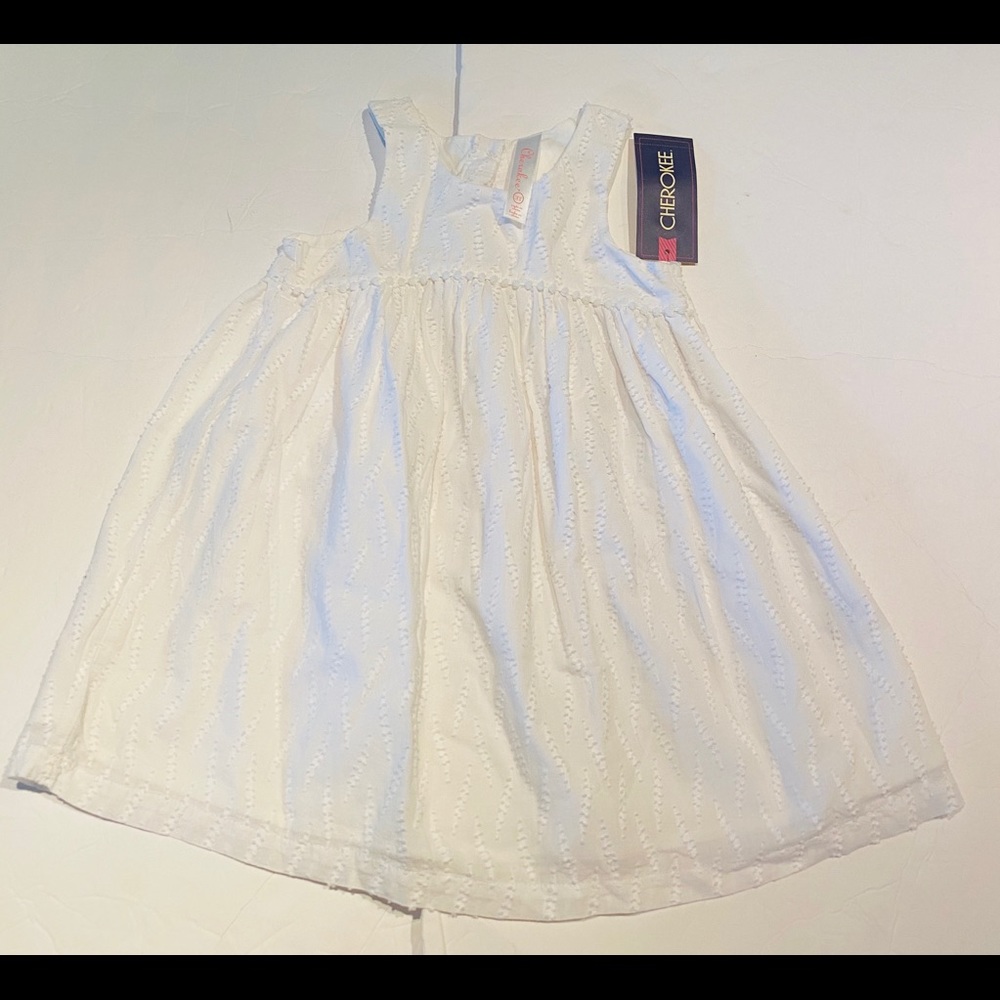 NEW Cherokee White Tank Dress Size 3T